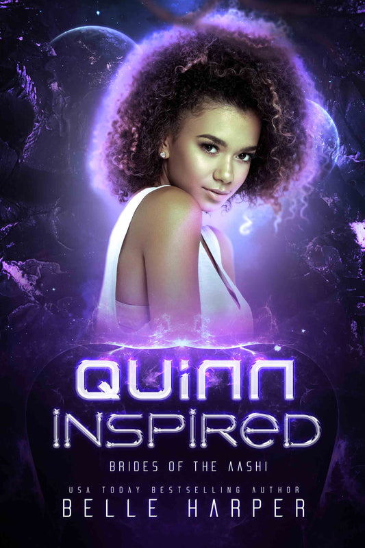 Quinn Inspired: A Sci-Fi Alien Romance (Brides of the Aashi Book 3)